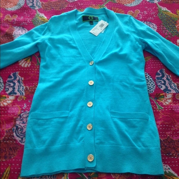 C. Wonder Midlength Cardigan in Azure