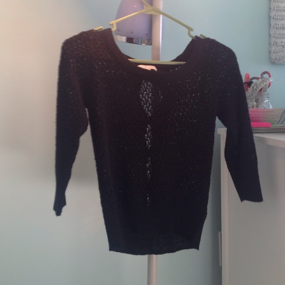 Black bowed sweatshirt - Picture 1 of 3