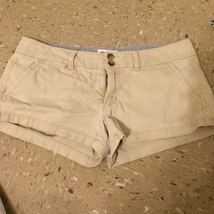 Tan American Eagle shorts