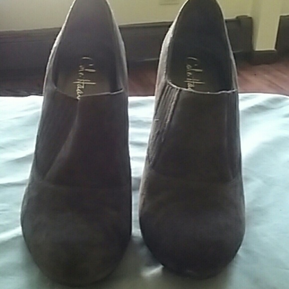 Cute suede heel boots