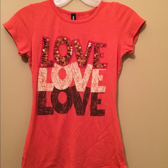 New orange sequin shirt  SM