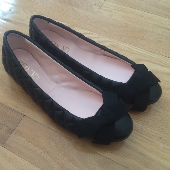 BNIB black quilted leather Red Valentino flats - Picture 2 of 3