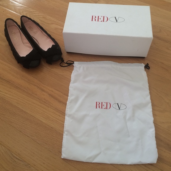 BNIB black quilted leather Red Valentino flats - Picture 3 of 3