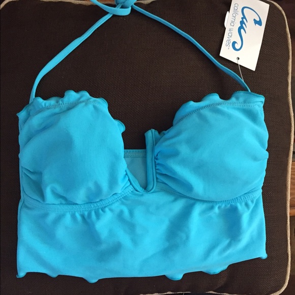 New bikini top M skyblue