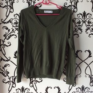 ZARA Fitted V-Neck Sweater