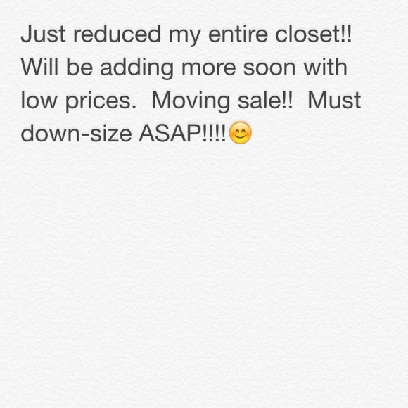 Closet must go!  REDUCED!!!