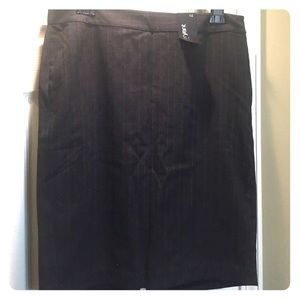Lane Bryant Dark Gray Pencil Skirt