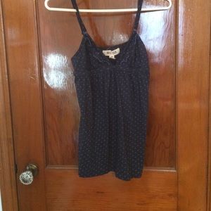 hollister polka dot tank top