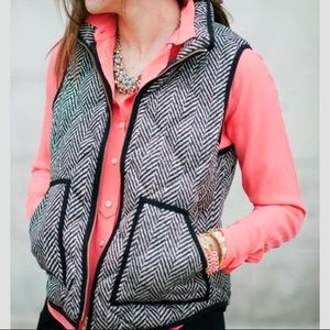 J Crew Herringbone Vest