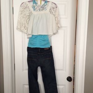 Free people lace top. S