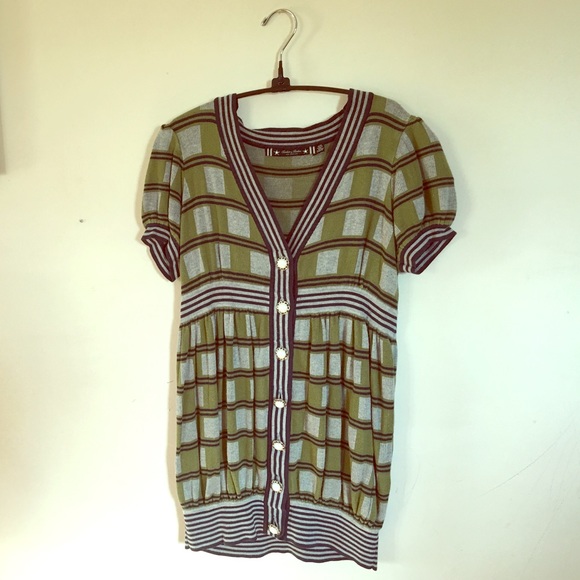 Vintage Green Cardigan