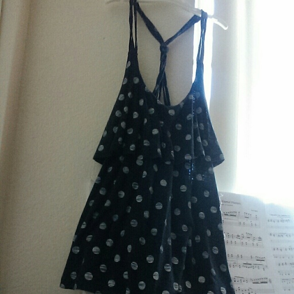 CottonOn Navy Polka Dotted Tanktop