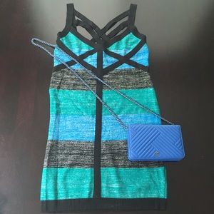 NWT 2b bebe shimmer dress