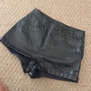 LEATHER SHORTS ! NEW