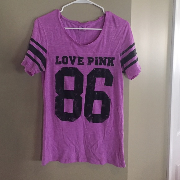 Victoria's secret pink varsity tee