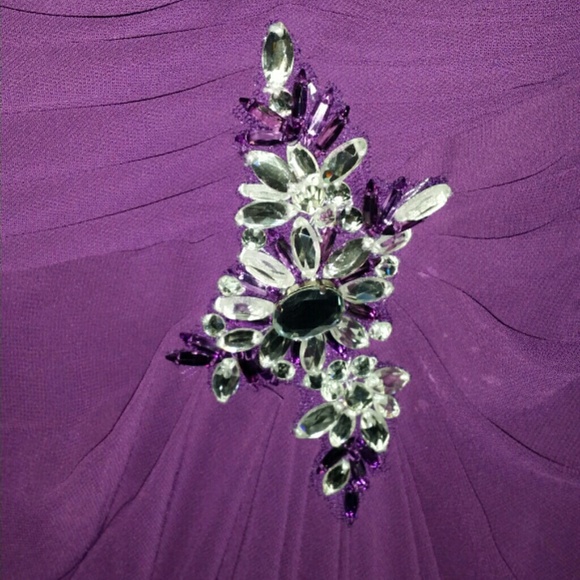 Eggplant formal gown. - Picture 4 of 4