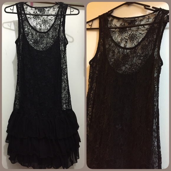 Forever21 Sexy Mini Black Lace Dress