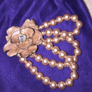 Flower Pearl Bracelet