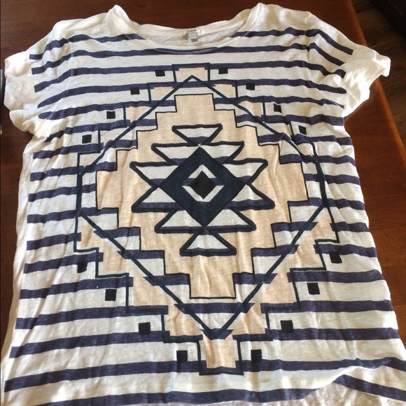 J Crew medallion t shirt - Picture 1 of 2