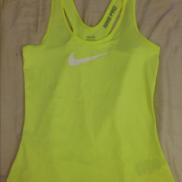 Bright Yellow Dri-Fit Nike Tank