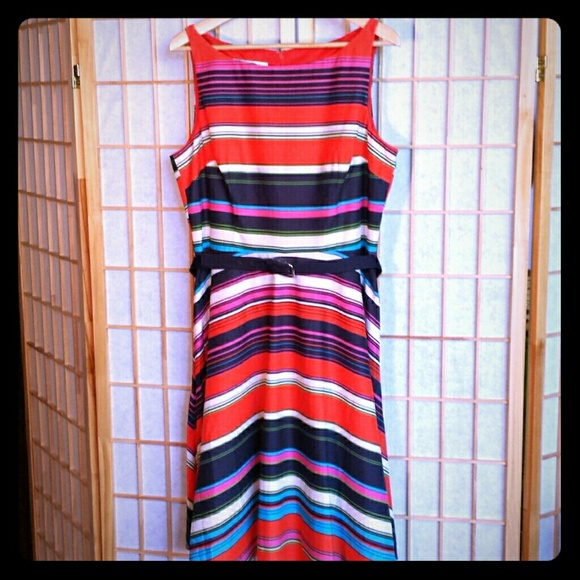 Sleeveless Striped Dress