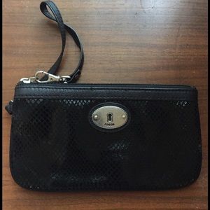 Fossil clutch wristlet