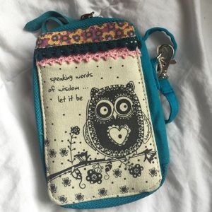 Boho style owl wallet