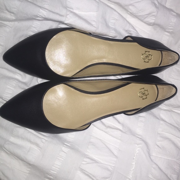 Ann Taylor Shoes - Ann Taylor Lisa D'Orsay leather flats