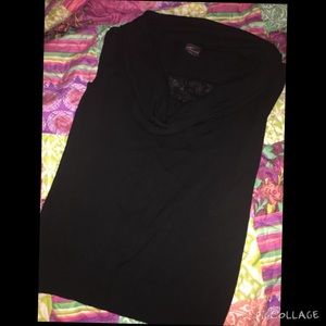 Super cute... torrid black top!!