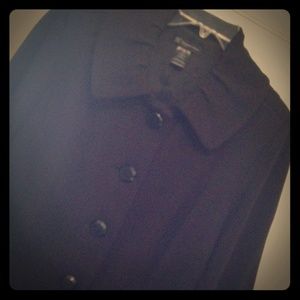 Black Coat with Tulip Sleeves
