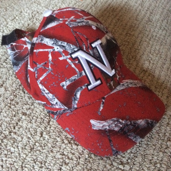 nebraska camo baseball hat