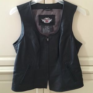 Harley Davidson leather vest size m
