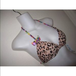 New bikini top leopard cute size M