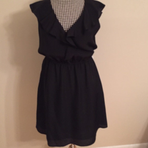 BCBGeneration Black Flutter Dress