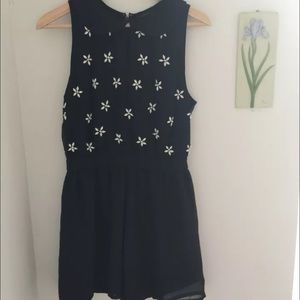 NWOT Topshop Beads Embroidered Jumpsuit SZ 6 Tops