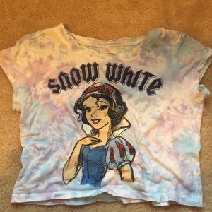 Flowy Snow White Forever 21 Crop Top