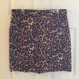 Gap Leopard Print Skirt