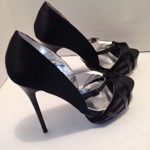 bebe Halen open toe stilettos