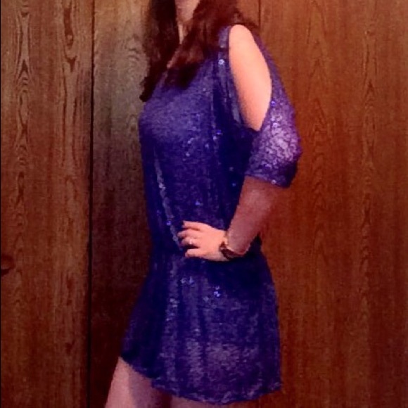 Vintage Betsey sequined tunic dress w/slip - Picture 3 of 3