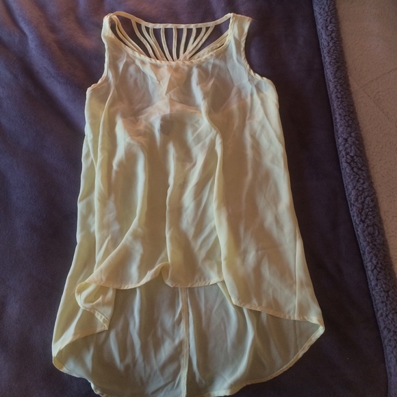 Pale Yellow Tank Top