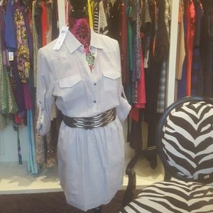 BCBG Shirt Dress - oatmeal  color