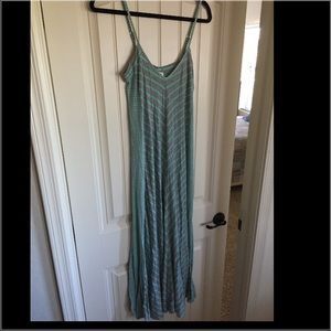 Anthropologie mint striped maxi size Medium