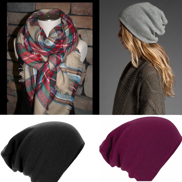 Blanket tartan scarf and beanie bundle!