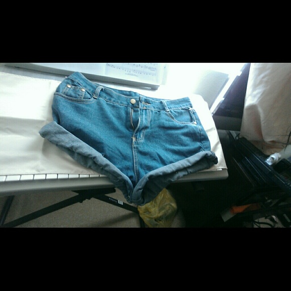 Denim High Waisted Shorts