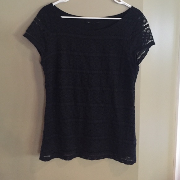 Banana republic navy blue casual top