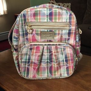 BRAND NEW Coach Multicolored Daisy Poppy Backpack