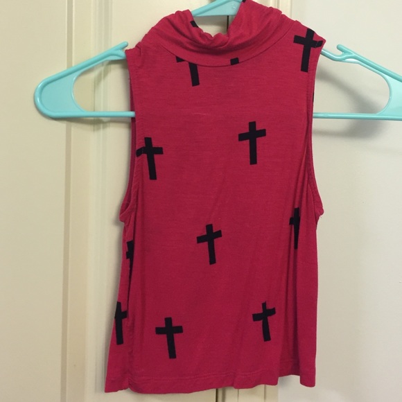 Cross crop top