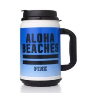 VS Pink Chug Mug Travel Cup Blue Aloha Beaches