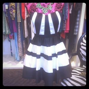 Blk & Whi Cocktail Dress