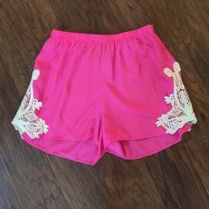 Hot pink dressy shorts